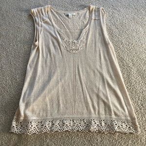 Banana republic light tan shirt size M - EUC